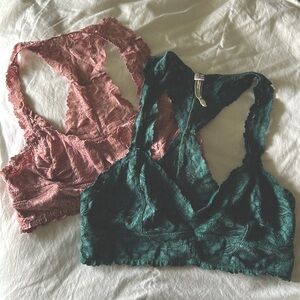 Free People Lace Bralette & Anemone Lace Bralette